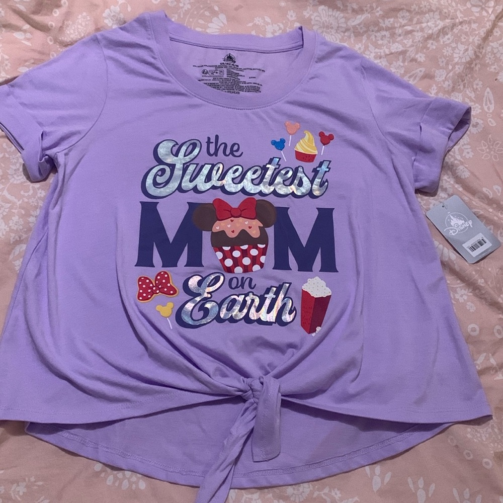 Purple Disney Shirt. NWT. Size M